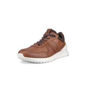 Ecco Astir Lite Leather Sneakers Shoes Brown EU 45/US 11-11.5 MADE IN PORTUGAL